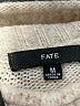 Fate Stripes Tan Turtleneck Sweater Size M - photo 7
