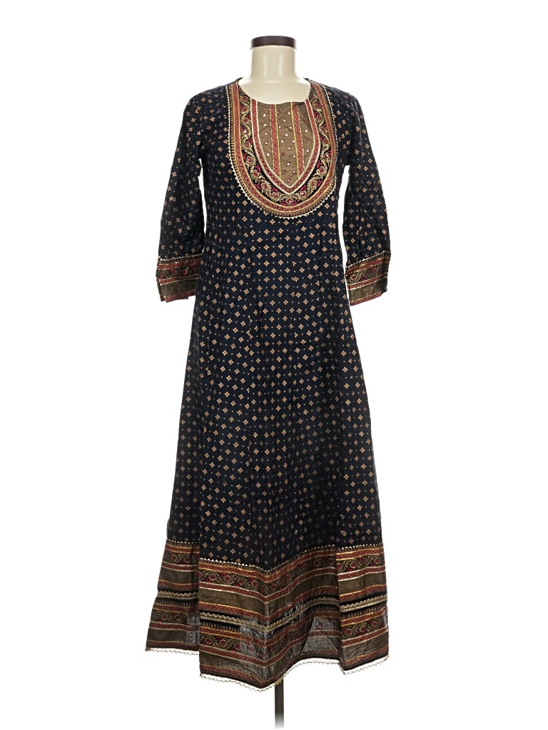 Pre-owned Assorted Brands Casual Dress In Blue