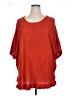 NY Collection 100% Acrylic Red Poncho Size 1X - photo 1
