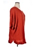 NY Collection 100% Acrylic Red Poncho Size 1X - photo 4
