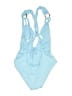 Becca Solid Blue One Piece Swimsuit Size S (estimated) - photo 2