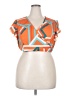 Shein Curve Orange Short Sleeve Top Size 16 Plus (2) - photo 1