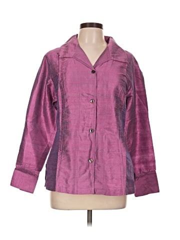 Anu 3/4 Sleeve Silk Top (view 1)