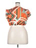 Shein Curve Orange Short Sleeve Top Size 16 Plus (2) - photo 2