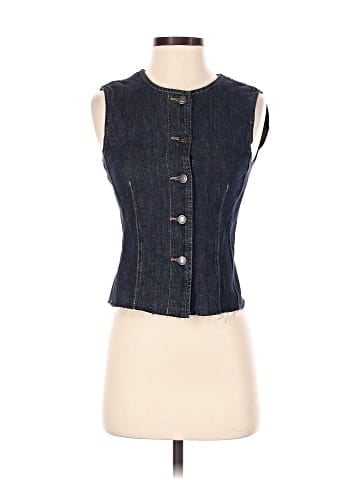 Zara Denim Vest (view 1)