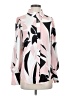 BTFBM 100% Polyester Print Pink Long Sleeve Blouse Size S - photo 1
