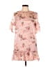 Unbranded Floral Pink Cocktail Dress Size L (estimated) - photo 1