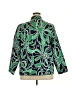 Alfred Dunner 100% Polyester Print Green Jacket Size 18 - photo 2