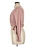 No Comment Pink Long Sleeve Blouse Size XL - photo 5
