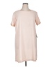 Bobeau Solid Pink Casual Dress Size L - photo 1