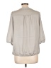 Ann Taylor LOFT Gray 3/4 Sleeve Blouse Size Lg Petite - photo 2