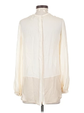 Haute Hippie Long Sleeve Silk Top (view 2)