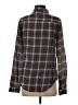 NSF Plaid Brown Long Sleeve Button-Down Shirt Size P (petite) - photo 2