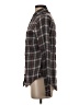 NSF Plaid Brown Long Sleeve Button-Down Shirt Size P (petite) - photo 5