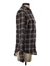 NSF Plaid Brown Long Sleeve Button-Down Shirt Size P (petite) - photo 4