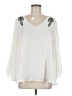 Jennifer Lopez 100% Polyester Ivory 3/4 Sleeve Blouse Size M - photo 1