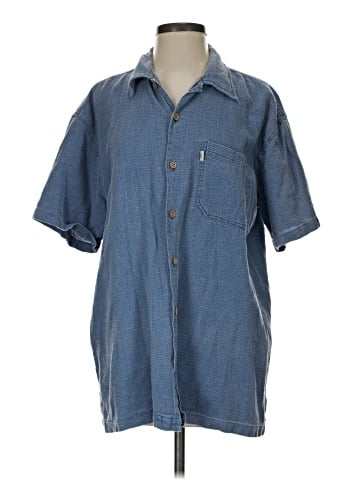 Unbranded Short Sleeve Button-Down Shirt (view 1)