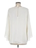 Jennifer Lopez 100% Polyester Ivory 3/4 Sleeve Blouse Size M - photo 2