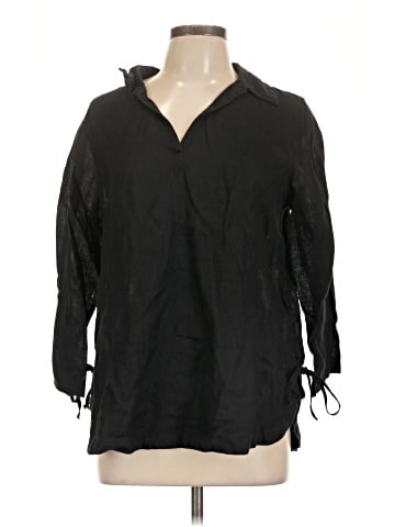 Isaac Mizrahi New York 3/4 Sleeve Button-Down Shirt (view 1)