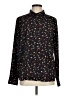 CAbi 100% Polyester Print Black Long Sleeve Blouse Size M - photo 1