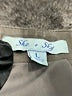 She + Sky 100% Polyester Gray Faux Leather Skirt Size L - photo 4