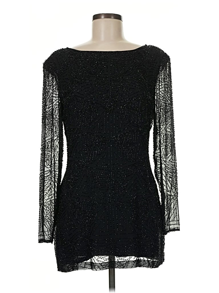 Pre-owned Oleg Cassini Cocktail Dress In Black
