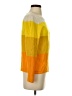 Banana Republic Color Block Stripes Orange Yellow Pullover Sweater Size XS - photo 4