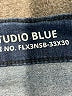 STUDIO BLUE Chevron-herringbone Blue Jeans Size 30 waist - photo 7