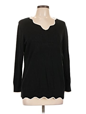 Nina Leonard Pullover Sweater (view 1)