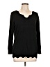 Nina Leonard Black Pullover Sweater Size L - photo 1