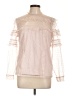 Express 100% Nylon Pink Long Sleeve Blouse Size L - photo 1