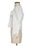 Sunday Best 100% Polyester Polka Dots White Long Sleeve Blouse Size XXS - photo 5