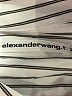 alexanderwang.t 100% Cotton Stripes Silver Long Sleeve Button-Down Shirt Size L - photo 7