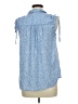 Croft & Barrow Blue Sleeveless Button-Down Shirt Size M - photo 2