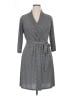 Grayson 100% Polyester Chevron-herringbone Gray Casual Dress Size XL - photo 1