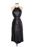 Halston Heritage Metallic Black Cocktail Dress Size 0 - photo 1