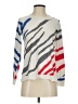 Nic + Zoe Animal Print White Pullover Sweater Size XS - photo 1