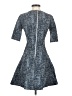Lela Rose Tweed Blue Cocktail Dress Size 2 - photo 2