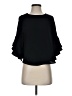 Gracia 100% Polyester Black 3/4 Sleeve Blouse Size S - photo 1