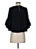 Gracia 100% Polyester Black 3/4 Sleeve Blouse Size S - photo 2