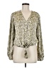 DR2 100% Polyester Green Long Sleeve Blouse Size M - photo 1