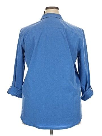 Eddie Bauer 3/4 Sleeve Button-Down Shirt (view 2)