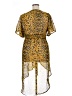 Live 4 Truth 100% Polyester Animal Print Yellow Cocktail Dress Size 1X - photo 2