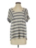 Ella Moss Gray Short Sleeve Top Size S - photo 1