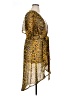 Live 4 Truth 100% Polyester Animal Print Yellow Cocktail Dress Size 1X - photo 4