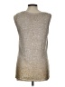Chico's Metallic Silver Sweater Vest Size Lg (2) - photo 2