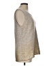 Chico's Metallic Silver Sweater Vest Size Lg (2) - photo 4