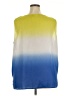 Liz Claiborne 100% Polyester Color Block Blue Sleeveless Blouse Size 2X - photo 2