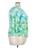 Avenue 100% Polyester Teal 3/4 Sleeve Top Size 22 Plus - photo 4