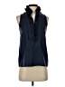 J.Crew 100% Silk Blue Sleeveless Silk Top Size 0 - photo 1